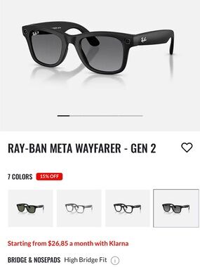 Ray-Ban Wayfarer (Gen 2) Matte Black with Polar Gradient Graphite Lenses